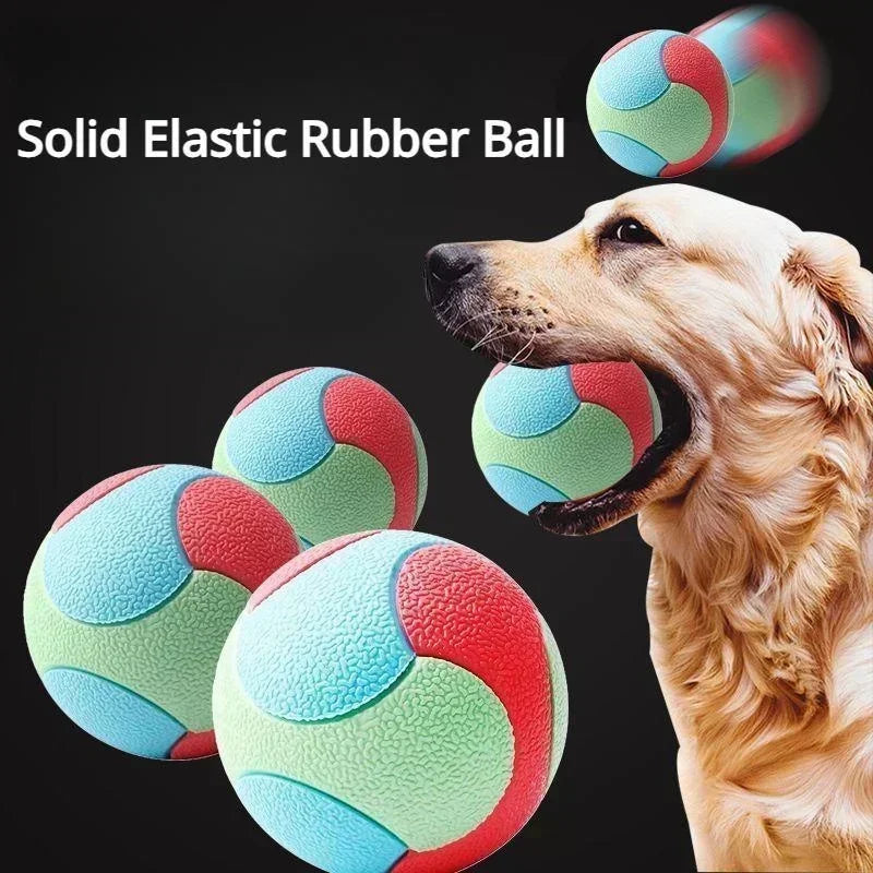 Solid Rubber Dog Fetch Play Ball